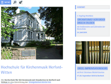 Tablet Screenshot of hochschule-herford.de